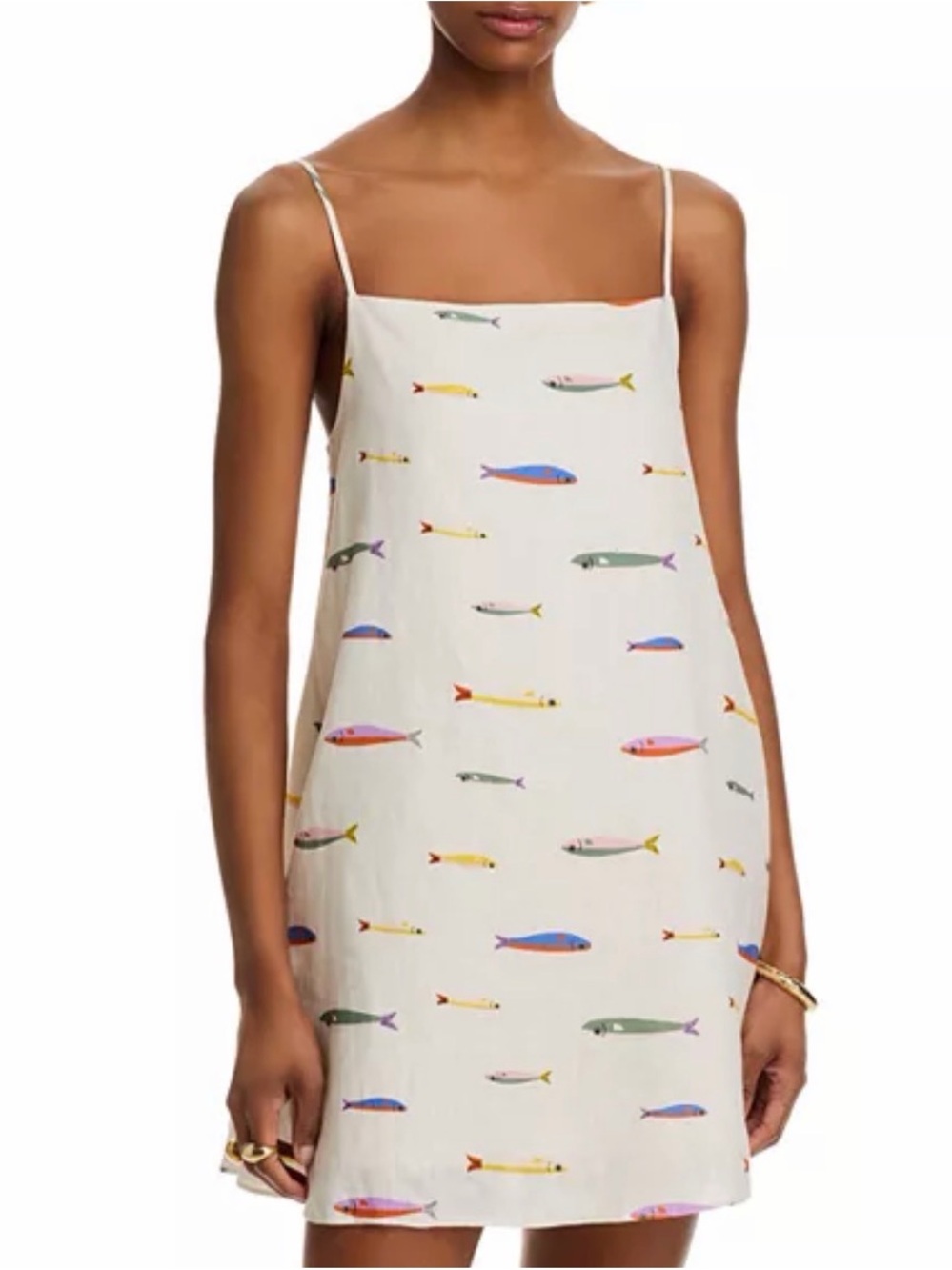 Joie Sardine Print Linen Dress